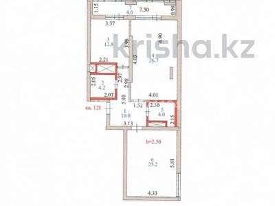 2-бөлмелі пәтер · 86.9 м² · 17/24 қабат, Мукан Тулебаев 5, бағасы: 30 млн ₸ в Астане, Алматы р-н