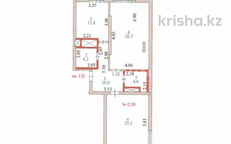 2-бөлмелі пәтер · 86.9 м² · 17/24 қабат, Мукан Тулебаев 5, бағасы: 30 млн ₸ в Астане, Алматы р-н — фото 49