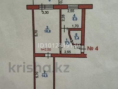2-комнатная квартира · 46.6 м² · 2/5 этаж, ул. Байзак Батыра 207 за 15 млн 〒 в Таразе
