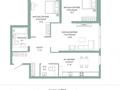 3-бөлмелі пәтер · 77 м² · 6/20 қабат, Толе би 19а, бағасы: ~ 39 млн ₸ в Астане — фото 2