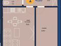 2-бөлмелі пәтер · 43.5 м² · 3/12 қабат, ​Улица Шамши Калдаяков, 46 46, бағасы: 18.3 млн ₸ в Астане, Сарайшык р-н — фото 2