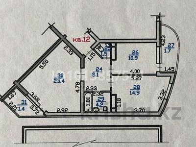 2-комнатная квартира · 76 м² · 12/13 этаж, мкр Нуркент 40 за 45 млн ₸ в Алматы, Алатауский р-н