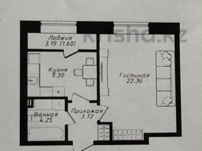 1-бөлмелі пәтер · 40 м² · 9/12 қабат, Жубан Молдагалиев, бағасы: 23.5 млн ₸ в Астане, Нура р-н