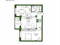 2-комнатная квартира · 64.26 м² · 9/9 этаж, Е-779 32 за 34 млн ₸ в Астане, Есильский р-н — фото 2