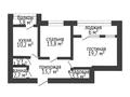 2-комнатная квартира, 69.9 м², 6/9 этаж, Нур Актобе, 2-й мкр 10в за 15.7 млн 〒 — фото 11