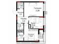 2-комнатная квартира · 72.21 м², пересечение пр. Мәңгілік Ел и ул. Хусейн бен Талал 9/3 за ~ 58.9 млн ₸ в Астане, Есильский р-н — фото 3