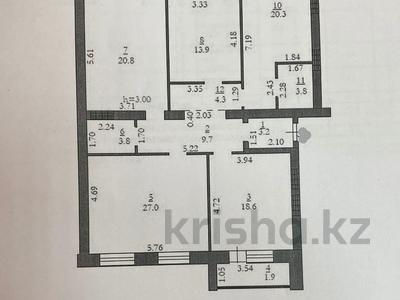 4-комнатная квартира, 129 м², 4/5 этаж, мкр. Алтын орда за 40 млн 〒 в Актобе, мкр. Алтын орда