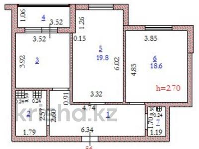 2-комнатная квартира, 72.8 м², 1/9 этаж, мкр. Алтын орда, Батыс 2 340Бк1 за 21 млн 〒 в Актобе, мкр. Алтын орда