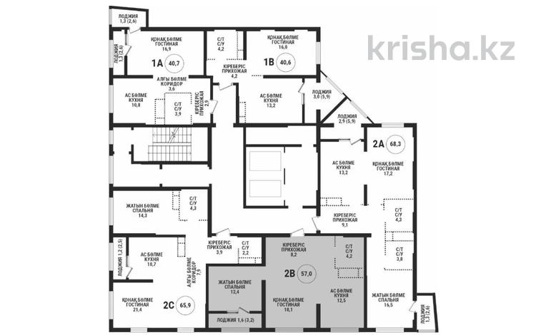 2-комнатная квартира · 57 м² · 7/16 этаж, Сатпаева 90/58 — ADK за 55 млн ₸ в Алматы, Бостандыкский р-н — фото 2