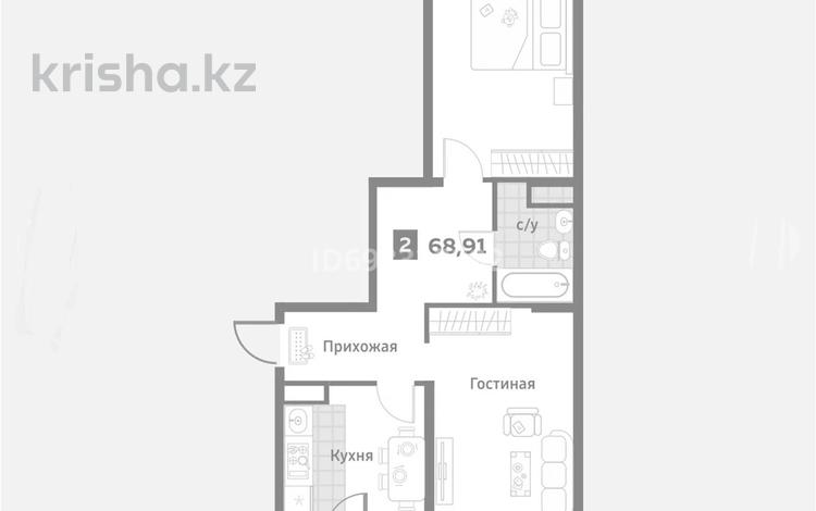2-комнатная квартира, 69.2 м², 7/7 этаж, Кульджинский тракт — Бухтарминская за 30 млн 〒 в Алматы, Турксибский р-н — фото 6