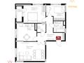 3-бөлмелі пәтер · 80.2 м² · 8/12 қабат, Е-36 11, бағасы: 39.9 млн ₸ в Астане, Нура р-н — фото 3
