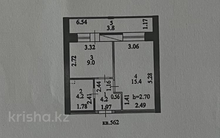 1-бөлмелі пәтер · 38 м² · 8/9 қабат, Култегин 2, бағасы: 24.5 млн ₸ в Астане, Нура р-н — фото 2