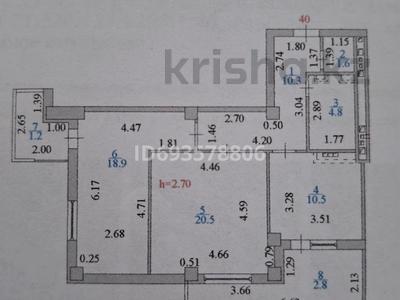 2-комнатная квартира, 72.4 м², 8/16 этаж, Чингиза Айтматова 36 за 25.5 млн 〒 в Астане, Нура р-н