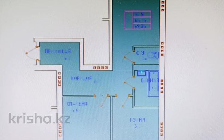 2-бөлмелі пәтер · 71 м² · 2/5 қабат, ул. Габдуллы Тукая 77, бағасы: ~ 24.9 млн ₸ в Уральске — фото 2
