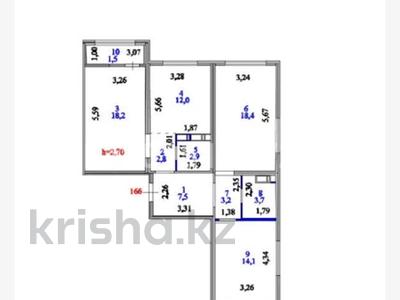 3-бөлмелі пәтер · 84.3 м² · 8/9 қабат, Е 652 20, бағасы: 45 млн ₸ в Астане, Есильский р-н