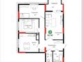 3-комнатная квартира · 82.9 м² · 14/22 этаж, Сыганак 26/2 за 58 млн ₸ в Астане, Нура р-н