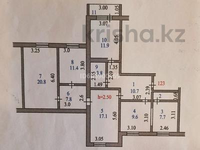 5-комнатная квартира, 103 м², 6/9 этаж, Жамбыла 154 — ТД Ажар,напротив 10 школы за 42 млн 〒 в Петропавловске