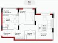 2-бөлмелі пәтер · 57.52 м², Е 908 22, бағасы: ~ 24.4 млн ₸ в Астане, Нура р-н