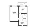 1-комнатная квартира, 41.2 м², 5/5 этаж, 5 микр 9 за 15.2 млн 〒 в Костанае — фото 2