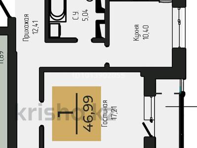 2-бөлмелі пәтер · 47 м² · 13/17 қабат, Чингиз Айтматов 63, бағасы: 23 млн ₸ в Астане, Нура р-н