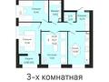 3-комнатная квартира · 75.92 м² · 8/9 этаж, Е 430 3/1 — Пересечении улиц Айтматова и Мухамедханова за 28.5 млн ₸ в Астане, Нура р-н — фото 4