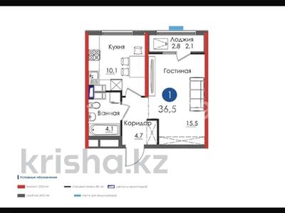 1-бөлмелі пәтер · 37 м² · 3/12 қабат, ​Туркия 1280/2 — Шым Сити, бағасы: 22 млн ₸ в Шымкенте