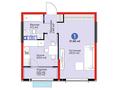 1-комнатная квартира · 37.85 м², Кайрат микрорайон 716/16 за ~ 34.6 млн 〒 в Алматы, Турксибский р-н — фото 3