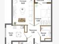 2-комнатная квартира · 52 м² · 6/12 этаж, Бауыржана Момышулы 11/1 — Алматы Арена за 30 млн ₸ в Алатауский р-н — фото 2