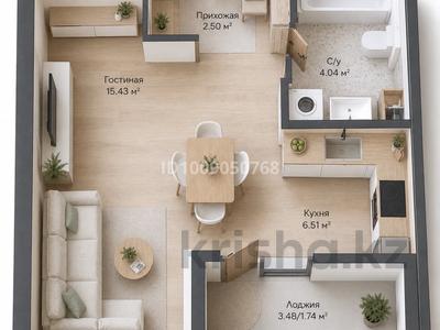 1-бөлмелі пәтер · 30.22 м² · 3/9 қабат, Улы Дала — Улы Дала и улицы Айтматова (улица Е 909), бағасы: 23.5 млн ₸ в Астане, Есильский р-н