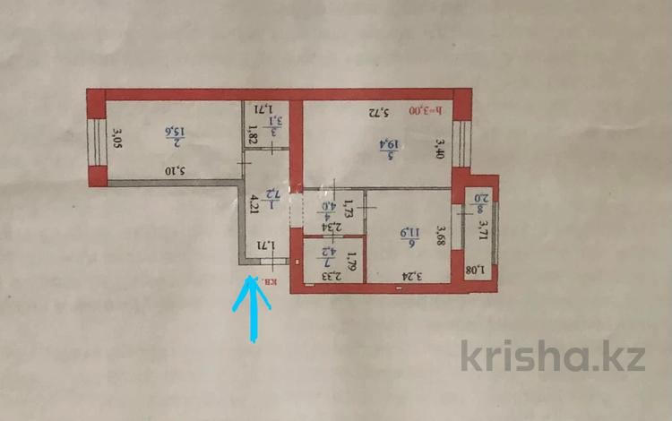 2-комнатная квартира, 68 м², 2/10 этаж, Туран 46/4