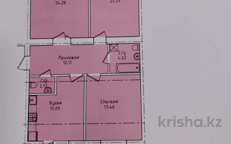 3-комнатная квартира · 102.2 м² · 10/10 этаж, Наурызбай батыра 137 за 28.2 млн ₸ в Кокшетау — фото 2