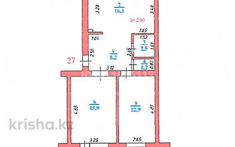 2-бөлмелі пәтер · 57.7 м² · 4/5 қабат, Сарайшик 42, бағасы: 20.5 млн ₸ в Уральске — фото 2