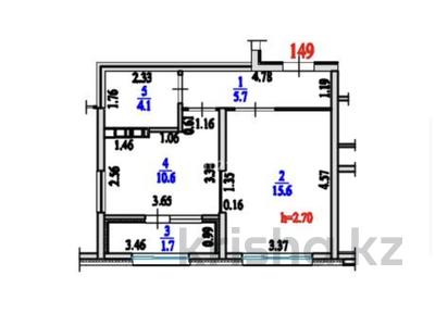 1-комнатная квартира · 37.7 м² · 4/6 этаж, мкр Кайрат 135/20 за 33 млн ₸ в Алматы, Турксибский р-н
