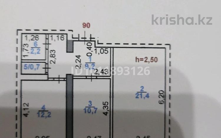 2-бөлмелі пәтер · 60 м² · 5/9 қабат, Костанайская 2в, бағасы: 18.7 млн ₸ в Рудном — фото 2