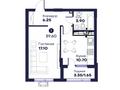 1-бөлмелі пәтер · 39.6 м², вдоль ул.Толеметова, бағасы: ~ 19.9 млн ₸ в Шымкенте, Абайский р-н — фото 3