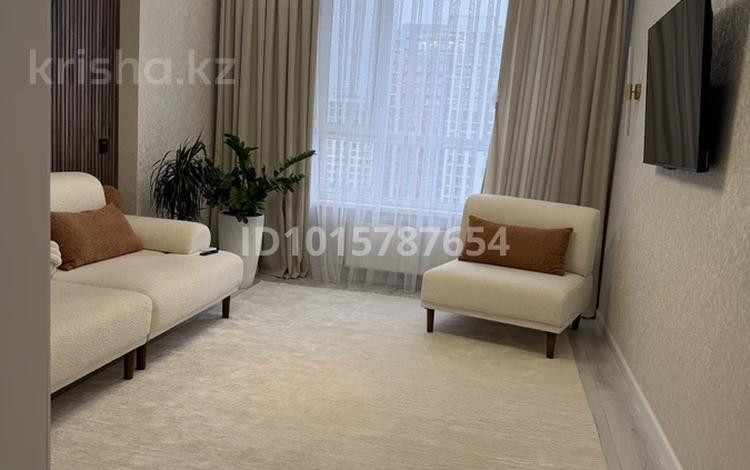 2-комнатная квартира · 58.7 м² · 9/12 этаж, Санжара Асфендиярова 12 за 46 млн ₸ в Астане, Нура р-н — фото 2