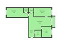 3-бөлмелі пәтер · 55.5 м² · 3/5 қабат, 1 Мая 81, бағасы: 23 млн ₸ в Костанае — фото 9