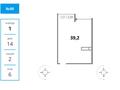 2-бөлмелі пәтер · 39.2 м² · 6/9 қабат, мкр Шугыла, Алатау 12а/1, бағасы: 21.3 млн ₸ в Алматы, Наурызбайский р-н — фото 3
