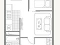 2-бөлмелі пәтер · 39.2 м² · 6/9 қабат, мкр Шугыла, Алатау 12а/1, бағасы: 21.3 млн ₸ в Алматы, Наурызбайский р-н — фото 4
