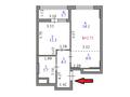 2-комнатная квартира · 49 м² · 4/19 этаж, Туран 55 — ЕСТЬ ВИДЕО ОБЗОР за 36 млн ₸ в Астане, Есильский р-н — фото 2