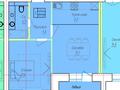 2-комнатная квартира, 43.45 м², 9/9 этаж, сарыарка 18б за ~ 11.7 млн 〒 в Кокшетау — фото 4