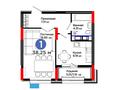 1-комнатная квартира · 38.25 м², Улы Дала 14 за ~ 31.6 млн 〒 в Астане, Нура р-н — фото 3