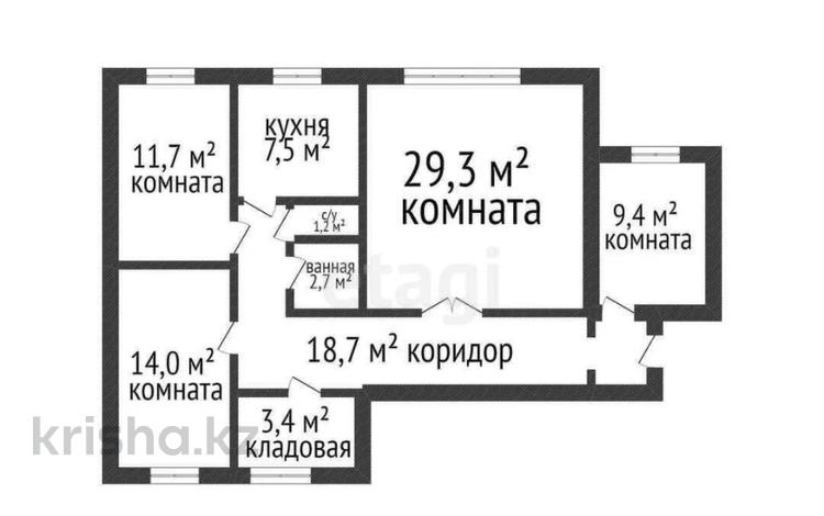 4-комнатная квартира, 100 м², 2/5 этаж, 15-й мкр 42б за 31 млн 〒 в Актау, 15-й мкр — фото 2