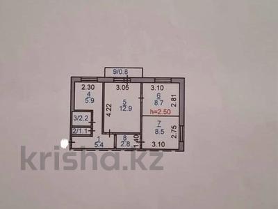 3-комнатная квартира · 48.3 м² · 2/5 этаж, Абая 4 за 20 млн ₸ в Костанае