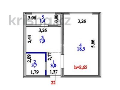 1-бөлмелі пәтер · 34.5 м² · 4/12 қабат, Улы Дала 14 — Улы дала 10, бағасы: 21.5 млн ₸ в Астане, Нура р-н
