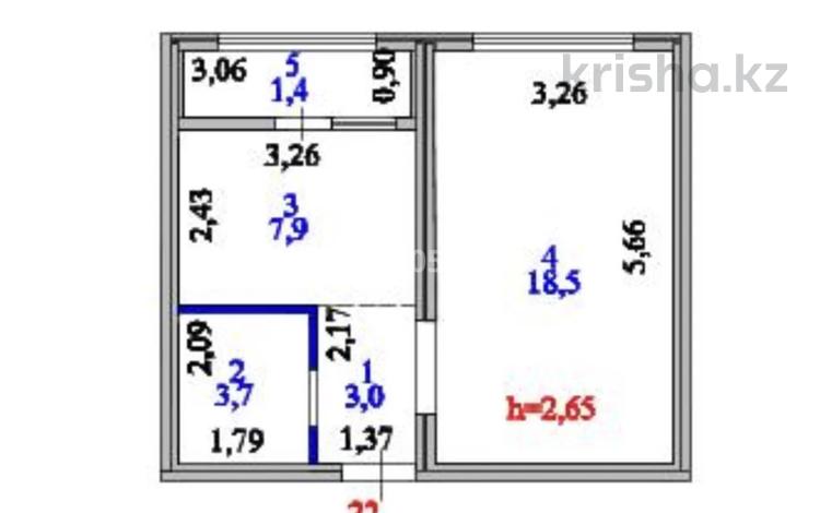 1-бөлмелі пәтер · 34.5 м² · 4/12 қабат, Улы Дала 14 — Улы дала 10, бағасы: 21.5 млн ₸ в Астане, Нура р-н — фото 2