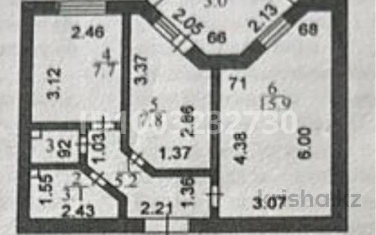 2-комнатная квартира · 44 м² · 6/9 этаж, Кудайбердыулы 29/1 за 18.9 млн 〒 в Астане, Алматы р-н — фото 2