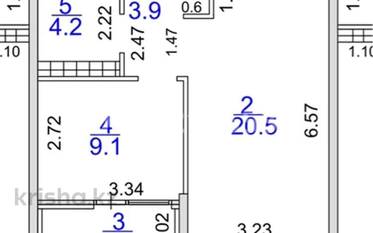 1-комнатная квартира · 39.3 м² · 9/9 этаж, мкр Нуркент, Турара Рыскулова 2Б/1 за 30.5 млн ₸ в Алматы, Алатауский р-н — фото 2