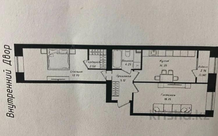 2-комнатная квартира · 65 м² · 5/9 этаж, Чингиз Айтматов за 32 млн ₸ в Астане, Сарыарка р-н — фото 3