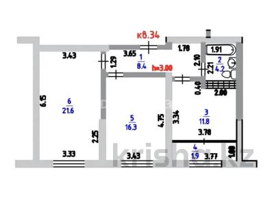 2-комнатная квартира · 65 м² · 9/12 этаж, Торекулова 95 за 54 млн 〒 в Алматы